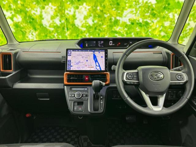 タント 4WDファンクロスターボ 新品タイヤ/保証書/純正 10インチ ナビ/スマートアシスト(トヨタ・ダイハツ)/両側電動スライドドア/シートヒーター/パノラマモニター/車線逸脱防止支援システム ターボ 衝突被害軽減システム 4WD(9枚目)