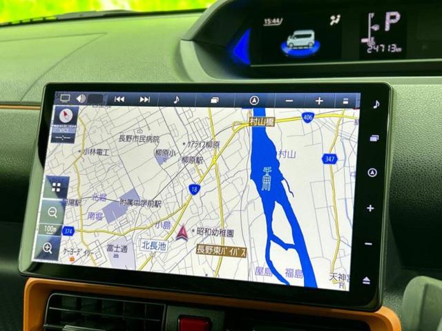 タント 4WDファンクロスターボ 新品タイヤ/保証書/純正 10インチ ナビ/スマートアシスト(トヨタ・ダイハツ)/両側電動スライドドア/シートヒーター/パノラマモニター/車線逸脱防止支援システム ターボ 衝突被害軽減システム 4WD(10枚目)