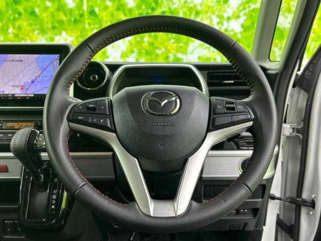 フレアワゴンカスタムスタイル ４ＷＤハイブリッドＸＴ　新品タイヤ／保証書／純正　８インチ　ＳＤナビ／衝突安全装置／両側電動スライドドア／シートヒーター／全方位モニター／車線逸脱防止支援システム／シート　ハーフレザー　衝突被害軽減システム　全周囲カメラ（16枚目）