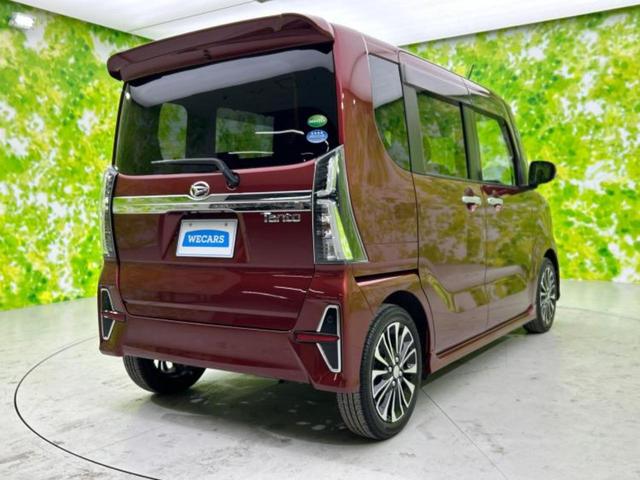 タント カスタムＲＳ　新品タイヤ／保証書／純正　９インチ　ＳＤナビ／衝突安全装置／両側電動スライドドア／パノラマモニター／車線逸脱防止支援システム／シート　ハーフレザー／パーキングアシスト　バックガイド　全周囲カメラ（3枚目）