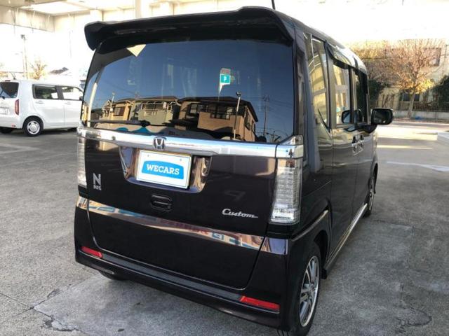 N-BOXカスタム SSパッケージ 保証書/社外 SDナビ/両側電動スライドドア/シートヒーター 前席/ドライブレコーダー 前後/Bluetooth接続/ETC/EBD付ABS/横滑り防止装置/アイドリングストップ/バックモニター(3枚目)