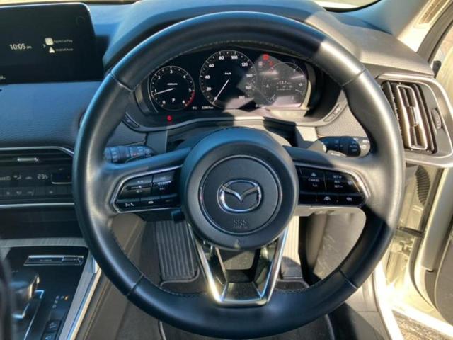 CX-60 4WD XD Lパッケージ 新品タイヤ/保証書/純正 SDナビ/衝突安全装置/シートヒーター 全席/全方位モニター/車線逸脱防止支援システム/シート フルレザー/電動バックドア/ヘッドランプ LED/Bluetooth接続(14枚目)