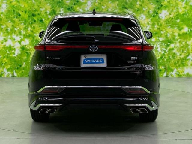 ハリアーハイブリッド Zレザーパッケージ サンルーフ/純正エアロ/JBL/保証書/純正 SDナビ/デジタルインナーミラー/衝突安全装置/シートヒーター 前席/パノラミックビューモニター/車線逸脱防止支援システム/シート 合皮/電動バックドア(52枚目)