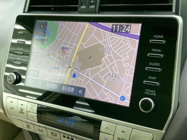 ランドクルーザープラド 4WD TX Lパッケージ 新品タイヤ/サンルーフ/保証書/純正 SDナビ/トヨタセーフティセンス/シートヒーター 前席/パノラミックビューモニター/シート 合皮/ヘッドランプ LED/USBジャック/Bluetooth接続(10枚目)