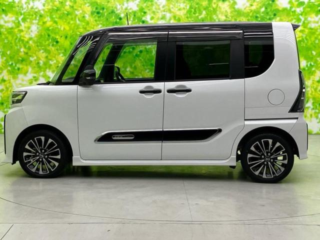 タント カスタムＲＳ　新品タイヤ／保証書／純正　ＳＤナビ／衝突安全装置／両側電動スライドドア／シートヒーター　前席／パノラマモニター／車線逸脱防止支援システム／シート　ハーフレザー／ヘッドランプ　ＬＥＤ　全周囲カメラ（2枚目）