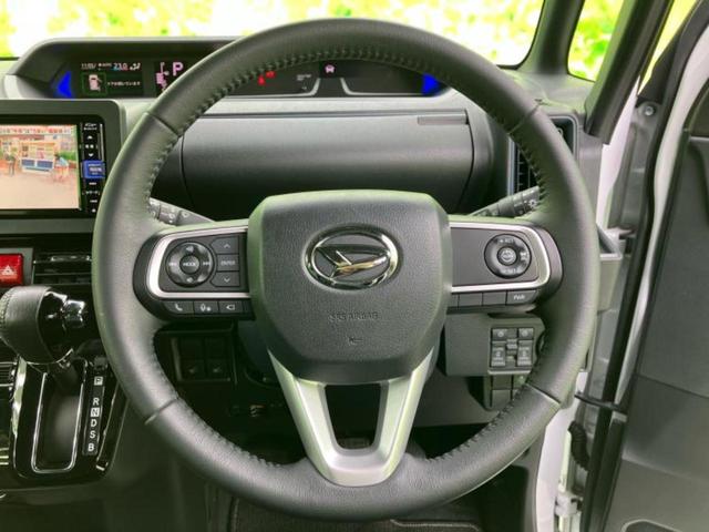 タント カスタムＲＳ　新品タイヤ／保証書／純正　ＳＤナビ／衝突安全装置／両側電動スライドドア／シートヒーター　前席／パノラマモニター／車線逸脱防止支援システム／シート　ハーフレザー／ヘッドランプ　ＬＥＤ　全周囲カメラ（15枚目）