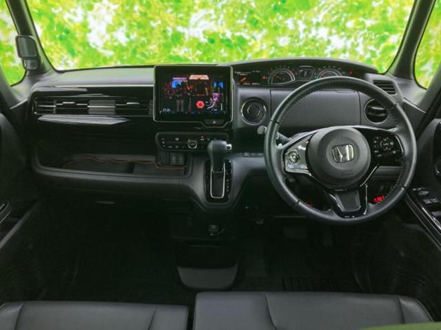 N-BOXカスタム L・ターボ 新品タイヤ/保証書/社外 8インチ SDナビ/ホンダセンシング/両側電動スライドドア/シートヒーター 運転席/シート ハーフレザー/ヘッドランプ LED/USBジャック/Bluetooth接続 ETC(48枚目)