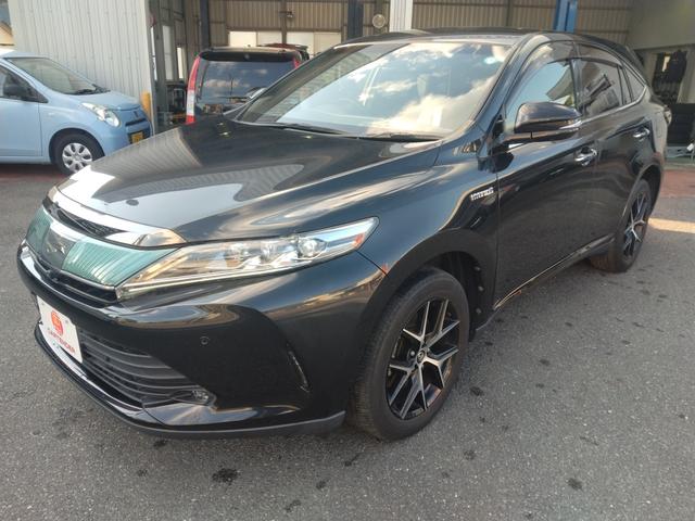 ハリアーハイブリッド プログレスメタル＆レザーパックスタイルブルーイッシュ　４ＷＤ　ドライブレコーダー　全周囲カメラ　クリアランスソナー　オートクルーズコントロール　レーンアシスト　パワーシート　衝突被害軽減システム　ナビ　ＴＶ　オートマチックハイビーム　オートライト（2枚目）