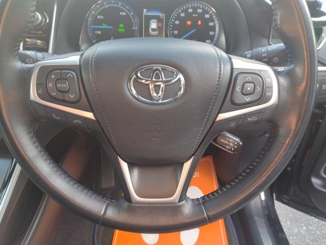 ハリアーハイブリッド プログレスメタル＆レザーパックスタイルブルーイッシュ　４ＷＤ　ドライブレコーダー　全周囲カメラ　クリアランスソナー　オートクルーズコントロール　レーンアシスト　パワーシート　衝突被害軽減システム　ナビ　ＴＶ　オートマチックハイビーム　オートライト（21枚目）