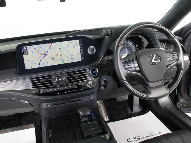 ＬＳ ＬＳ５００ｈ　バージョンＬ　（禁煙）（後期型）（レクサス点検整備記録９枚）（サンルーフ）（２０インチスパッタリングＡＷ）（セーフティシステム＋Ａ）（パノラミックビュー）（ＢＳＭ）（後席ＶＩＰ仕様）（黒本革）（全画面ＳＤナビ）（36枚目）