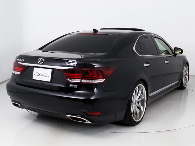 ＬＳ ＬＳ４６０　バージョンＣ　Ｉパッケージ　（禁煙車）（全画面ＳＤナビ）（ウェッズ製２１インチＡＷ）（サンルーフ）（レーダークルーズ）（プリクラッシュ）（ＢＳＭ）（クリアランスソナー）（パワートランク）（黒本革）（助手席オットマン）（18枚目）