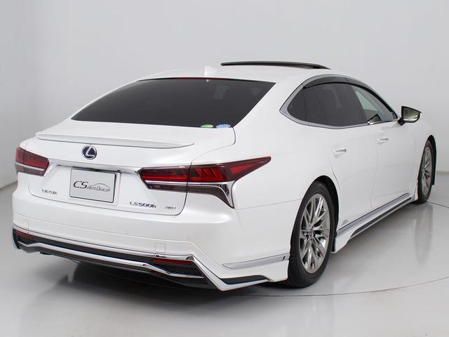LS LS500h エグゼクティブ (サンルーフ)(マークレビンソン)(リアエンター)(白本革)(モデリスタエアロ)(パノラミックビュー)(セーフティシステム+A)(全画面SDナビ)(BSM)(HUD)(後席VIP仕様)(LEDライト)(16枚目)