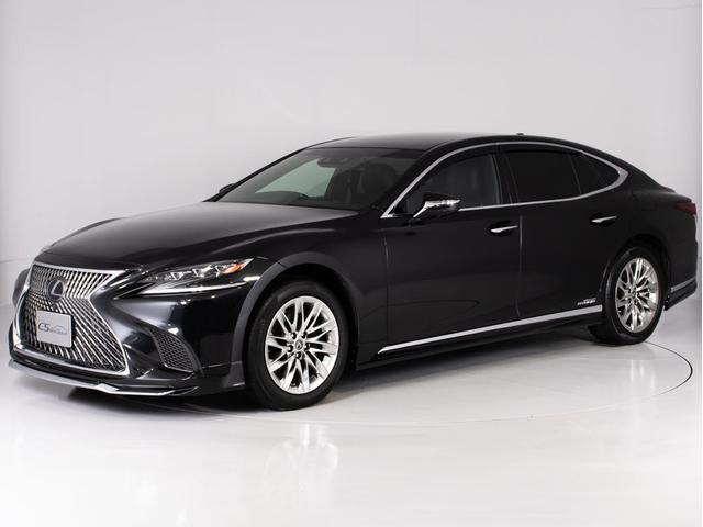 LS LS500h エグゼクティブ (禁煙車)(ワンオーナー)(マークレビンソン)(リヤモニター)(レクサスセーフティシステム+A)(フルエアロ)(点検記録簿20枚)パノラミックビューモニター ハンズフリーパワートランク 黒本革シート(18枚目)