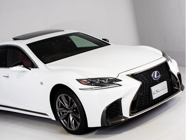 LS LS500h Fスポーツ (サンルーフ)(赤本革シート)(レクサスセーフティシステム+A)デジタルインナーミラー パノラミックビューモニター 12.3インチSDマルチナビ シーケンシャルウィンカー ハンズフリーパワートランク(6枚目)