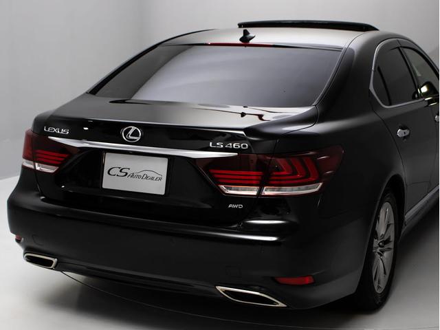 ＬＳ ＬＳ４６０　バージョンＣ　Ｉパッケージ　後期型（禁煙車）（サンルーフ）（黒本革シート）（連眼ＬＥＤヘッドライト）（衝突軽減ブレーキ）（記録簿１５枚）レーダークルーズ　ＢＳＭ　パワートランク　オットマン　　クリアランスソナー　ＨＤＤマルチナビ（24枚目）
