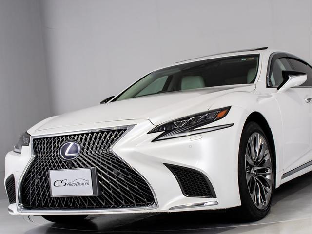 ＬＳ ＬＳ５００ｈ　バージョンＬ　（サンルーフ）（白本革シート）（レクサスセーフティシステム＋Ａ）（全画面ＳＤナビ）パノラミックビューモニタ　シーケンシャルウィンカー　デジタルインナーミラー　パワートランク（19枚目）