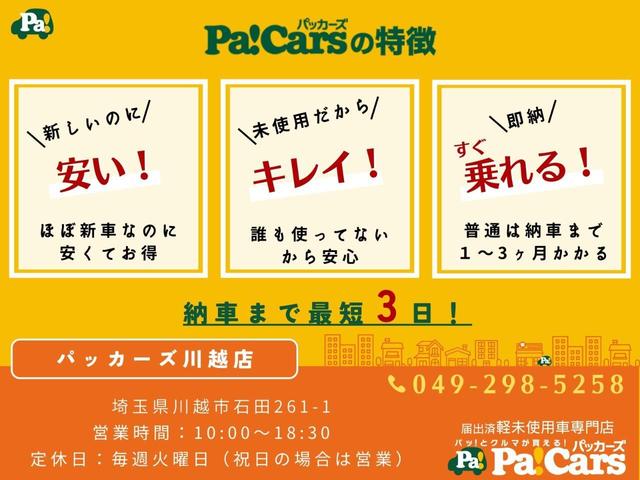ムーヴキャンバス ストライプスＸ　届出済未使用車　衝突軽減ブレーキ　両側パワースライドドア　スマートキー　プッシュ式エンジンスターター　前後パーキングセンサー　電動格納式ドアミラー（28枚目）