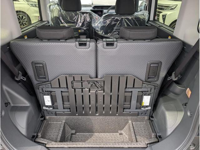タント ファンクロスターボ　Ｐソナー　誤発進抑制機能　車線逸脱警報　ＥＣＯアイドル　ＬＥＤライト　フルフラット　シートヒーター　サイドエアバッグ　キーフリー　スマートキー　セキュリティアラーム　オートエアコン　衝突安全ボディ（43枚目）