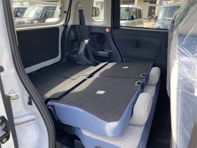 ムーヴキャンバス ストライプスＸ　届出済未使用車　衝突軽減ブレーキ　禁煙車　衝突被害軽減ブレーキ　両側オートスライドドア　横滑り防止機能　コーナーセンサー　エアコン　衝突安全ボディ　オートハイビーム　オートライト　ベンチシート　ＡＢＳ（14枚目）