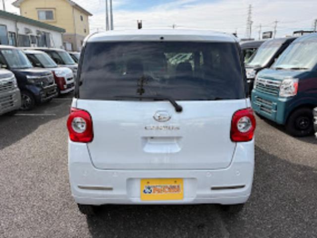 ムーヴキャンバス ストライプスＧターボ　届出済未使用車　衝突軽減ブレーキ　禁煙車　オートクルーズ　フルオートエアコン　オートライト　キーフリーシステム　スマートキー　シートＨ　Ｂカメラ　フルフラット　レーンキープ　ベンチシート（11枚目）