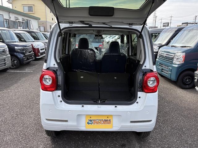 ムーヴキャンバス ストライプスＧターボ　届出済未使用車　衝突軽減ブレーキ　禁煙車　オートクルーズ　フルオートエアコン　オートライト　キーフリーシステム　スマートキー　シートＨ　Ｂカメラ　フルフラット　レーンキープ　ベンチシート（13枚目）