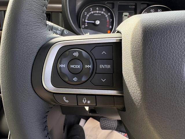 ムーヴキャンバス ストライプスＧターボ　届出済未使用車　衝突軽減ブレーキ　禁煙車　オートクルーズ　フルオートエアコン　オートライト　キーフリーシステム　スマートキー　シートＨ　Ｂカメラ　フルフラット　レーンキープ　ベンチシート（23枚目）