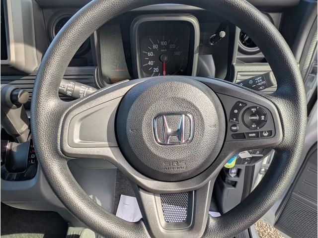 N-VAN G 電動格納式ドアミラー 運転席エアバック 点検記録簿 横滑防止装置 前席パワーウィンドウ ベンチシート 助手席エアバック 禁煙 フルフラットシート キーレスエントリーシステム パワステ オートエアコン(23枚目)