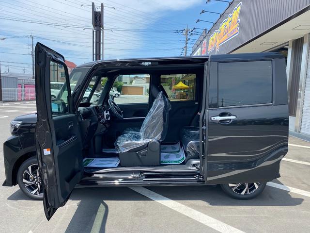 タント カスタムＸ　衝突軽減ブレーキ　リアコーナーセンサー　車線逸脱防止　アイドリングストップ機能　盗難警報装置　フルフラット　ＬＥＤ　キーレスエントリー　前席シートヒーター　オートＬＥＤ　スマキー　エアコン　パワステ（7枚目）