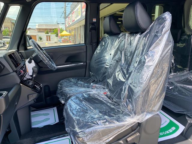 タント カスタムＸ　衝突軽減ブレーキ　リアコーナーセンサー　車線逸脱防止　アイドリングストップ機能　盗難警報装置　フルフラット　ＬＥＤ　キーレスエントリー　前席シートヒーター　オートＬＥＤ　スマキー　エアコン　パワステ（8枚目）