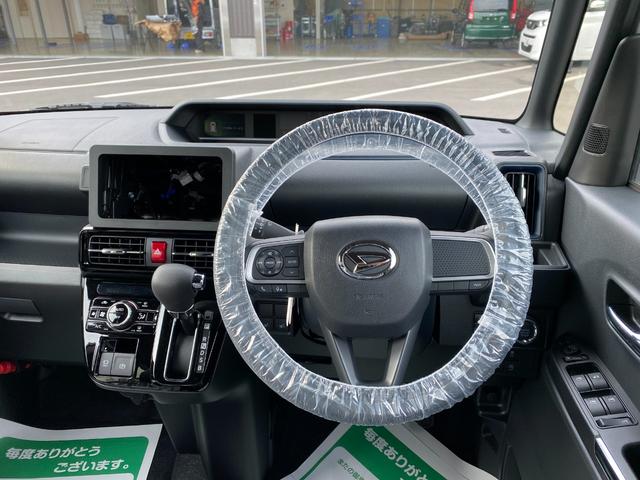 タント カスタムＸ　衝突軽減ブレーキ　リアコーナーセンサー　車線逸脱防止　アイドリングストップ機能　盗難警報装置　フルフラット　ＬＥＤ　キーレスエントリー　前席シートヒーター　オートＬＥＤ　スマキー　エアコン　パワステ（14枚目）