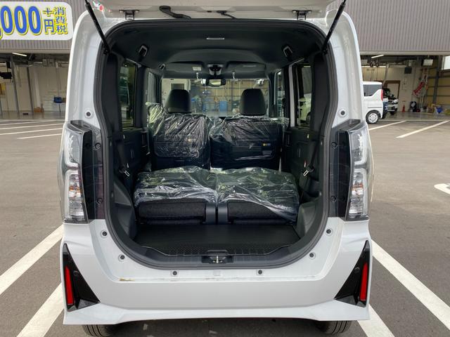 タント カスタムX 衝突軽減ブレーキ リアコーナーセンサー 車線逸脱防止 アイドリングストップ機能 盗難警報装置 フルフラット LED キーレスエントリー 前席シートヒーター オートLED スマキー エアコン パワステ(10枚目)