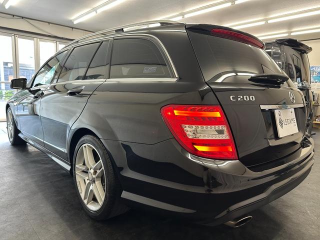 Ｃクラスステーションワゴン Ｃ２００ブルーエフィシェンシーワゴンアバンＧ　黒革　シートヒーター　パワーシート　純正ナビ　地デジＴＶ　Ｂｌｕｅｔｏｏｔｈ　バックカメラ　ＥＴＣ　純正１７ＡＷ　ＨＩＤヘッドライト　クルーズコントロール　禁煙車　記録簿　スペアキー（5枚目）