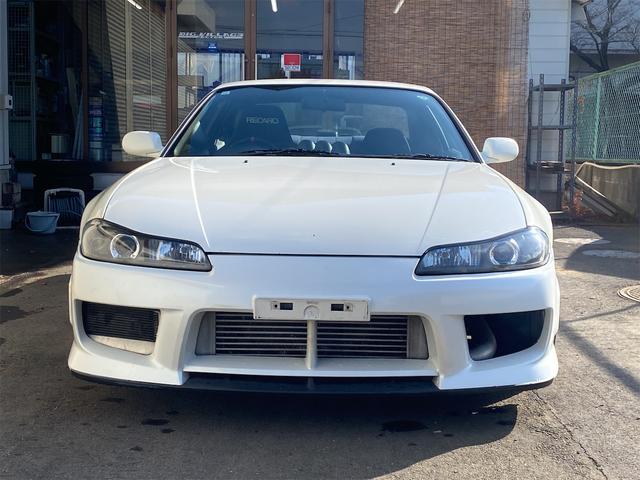 シルビア スペックＲ　スペックＲ　純正オプションＦバンパー　ＧＴＳＳタービン　ＨＫＳカム　ＨＫＳ車高調　ＬＳＤ　ＧＰスポーツマフラー　イケヤＦロアアーム　タコ足（2枚目）