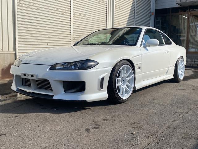 シルビア スペックＲ　スペックＲ　純正オプションＦバンパー　ＧＴＳＳタービン　ＨＫＳカム　ＨＫＳ車高調　ＬＳＤ　ＧＰスポーツマフラー　イケヤＦロアアーム　タコ足（7枚目）