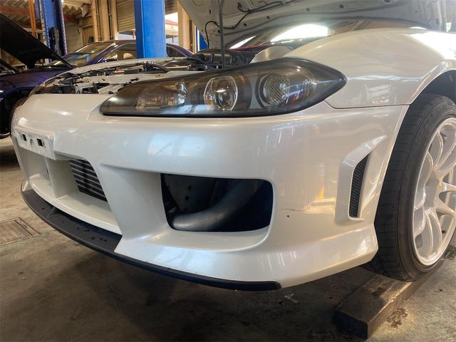 シルビア スペックＲ　スペックＲ　純正オプションＦバンパー　ＧＴＳＳタービン　ＨＫＳカム　ＨＫＳ車高調　ＬＳＤ　ＧＰスポーツマフラー　イケヤＦロアアーム　タコ足（39枚目）