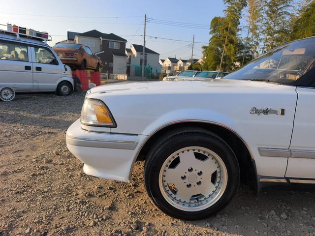 クラウン ロイヤルサルーン アルミホイール AT パワーシート カセット ABS エアコン パワーウィンドウ エアコンオーバーホール ピットマンアーム アイドラーアーム タイロッド交換済(27枚目)