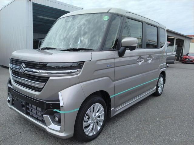 スペーシアカスタム ハイブリッドＧＳ　カーテンダー１２ヶ月水害車保証　スズキセーフティサポート　スマートキー　アイドリングストップ　オートエアコン　片側電動スライド　シートヒーター　プッシュスタート　ＥＴＣ（12枚目）