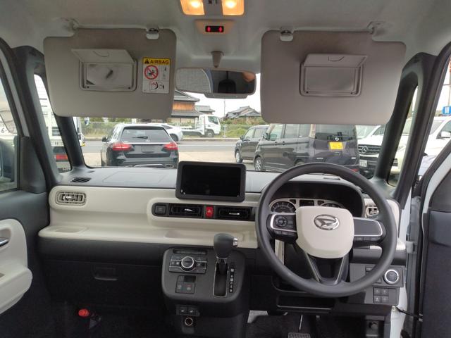 ムーヴキャンバス ストライプスＧ　１２ヵ月走行無制限保証　両側パワースライドドア　ＬＥＤオートライト・フォグランプ　電動パーキングブレーキ　プッシュボタンスタート　セキュリティアラーム　バックカメラ　オート電動格納式ドアミラー（4枚目）