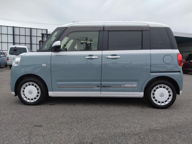 ムーヴキャンバス ストライプスＧ　１２ヵ月走行無制限保証　両側パワースライドドア　ＬＥＤオートライト・フォグランプ　電動パーキングブレーキ　プッシュボタンスタート　セキュリティアラーム　バックカメラ　オート電動格納式ドアミラー（48枚目）