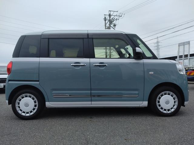 ムーヴキャンバス ストライプスＧ　１２ヵ月走行無制限保証　両側パワースライドドア　ＬＥＤオートライト・フォグランプ　電動パーキングブレーキ　プッシュボタンスタート　セキュリティアラーム　バックカメラ　オート電動格納式ドアミラー（50枚目）