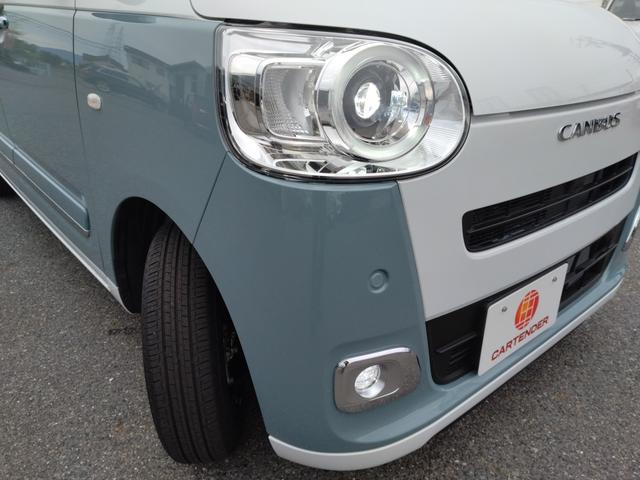 ムーヴキャンバス ストライプスＧ　１２ヵ月走行無制限保証　両側パワースライドドア　ＬＥＤオートライト・フォグランプ　電動パーキングブレーキ　プッシュボタンスタート　セキュリティアラーム　バックカメラ　オート電動格納式ドアミラー（51枚目）