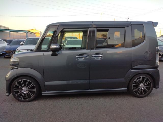 Ｎ－ＢＯＸカスタム Ｍｏｄｕｌｏ－Ｘ　Ｇ・ターボパッケージ　１２ヵ月走行無制限保証　社外１６インチアルミ、車高調整サス　バックカメラ　両側電動スライドドア　ナビ　ＴＶ　オートクルーズコントロール　　オートライト　ＨＩＤ　電動格納ミラー　ベンチシート（21枚目）