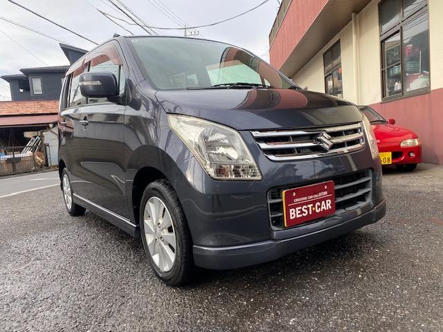 ワゴンＲ ＦＸリミテッドＩＩ　社外ナビ　地デジＴＶ　ＥＴＣ　スマートキー　ＰＵＳＨスタート　純正アルミホイール　ＡＢＳ　エアバック　整備保証付（5枚目）