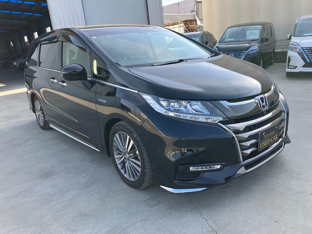 オデッセイハイブリッド ハイブリッドアブソルート・ＥＸホンダセンシング　純正ナビ　フルセグＴＶ　バックモニター　全周囲カメラ　後席フリップダウンモニター　両側パワースライド　ホンダセンシング　パワーシート　シートヒーター　Ｂｌｕｅｔｏｏｔｈ　ＵＳＢ　ＨＤＭＩ　ドラレコ（5枚目）