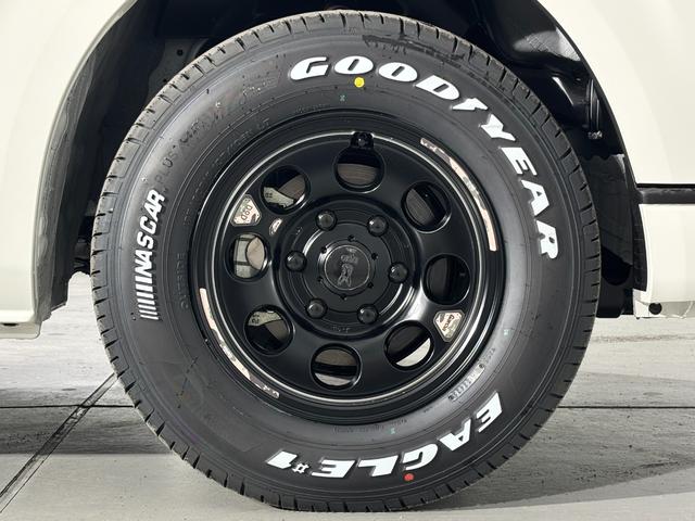 ハイエースバン ロングDX GLパッケージ アルパイン ALPINE BIG-X 11インチナビ IPF フロントグリルマーカー ホワイトレタータイヤ EAGLE #1 NASCAR MID×DODコラボホイール ウシャリン(16枚目)