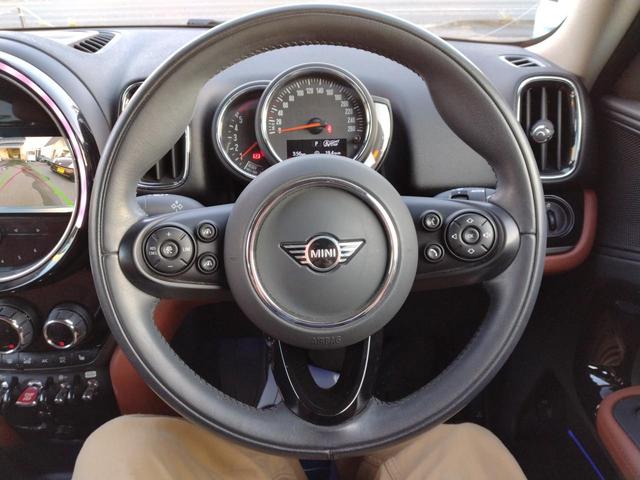 ＭＩＮＩ クーパーＳＤ　クロスオーバー　オール４　６ヶ月距離無制限保証　前後ドライブレコーダー　ＥＴＣ　クルーズコントロール　シートヒーター　４ＷＤ　Ｂｌｕｅｔｏｏｔｈオーディオ　キャメルレザー　セージグリーン（16枚目）