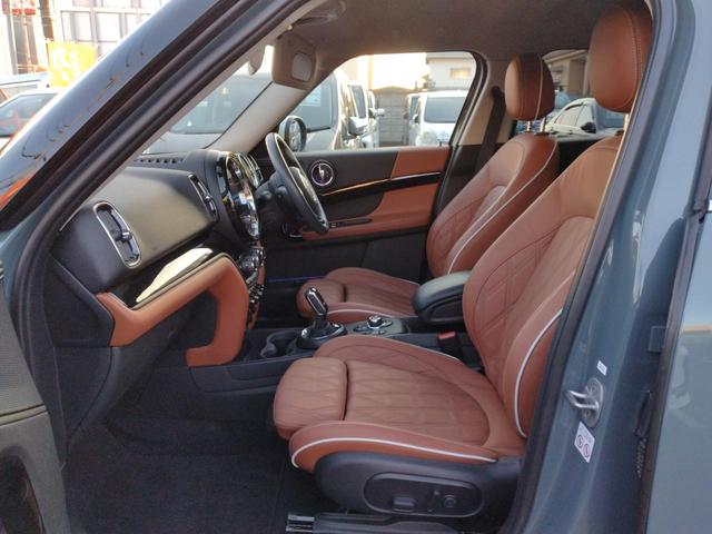 ＭＩＮＩ クーパーＳＤ　クロスオーバー　オール４　６ヶ月距離無制限保証　前後ドライブレコーダー　ＥＴＣ　クルーズコントロール　シートヒーター　４ＷＤ　Ｂｌｕｅｔｏｏｔｈオーディオ　キャメルレザー　セージグリーン（45枚目）