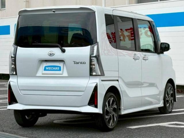タント カスタムX 新品タイヤ/保証書/社外 SDナビ/衝突安全装置/両側電動スライドドア/シートヒーター 前席/車線逸脱防止支援システム/シート ハーフレザー/ヘッドランプ LED/Bluetooth接続/ETC(3枚目)