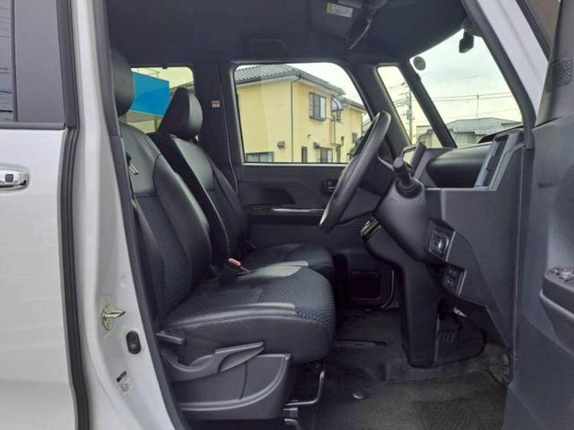 タント カスタムX 新品タイヤ/保証書/社外 SDナビ/衝突安全装置/両側電動スライドドア/シートヒーター 前席/車線逸脱防止支援システム/シート ハーフレザー/ヘッドランプ LED/Bluetooth接続/ETC(5枚目)