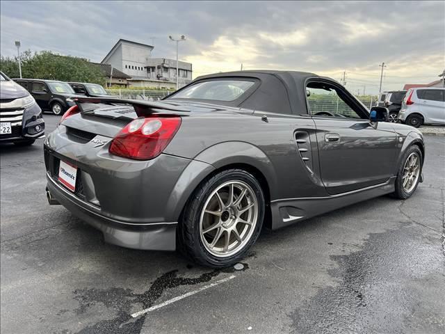 MR-S Sエディション☆6速MT☆TEIN車高調☆走行4.1万km☆ ☆フロア6速MT☆黒ソフトトップ☆ETC☆フォグランプ☆純正フルエアロ☆RAZAシフトノブ☆NARDIステアリング☆TEIN車高調☆TRDフロントタワーバー☆WedsSport15/16インチAW☆(6枚目)